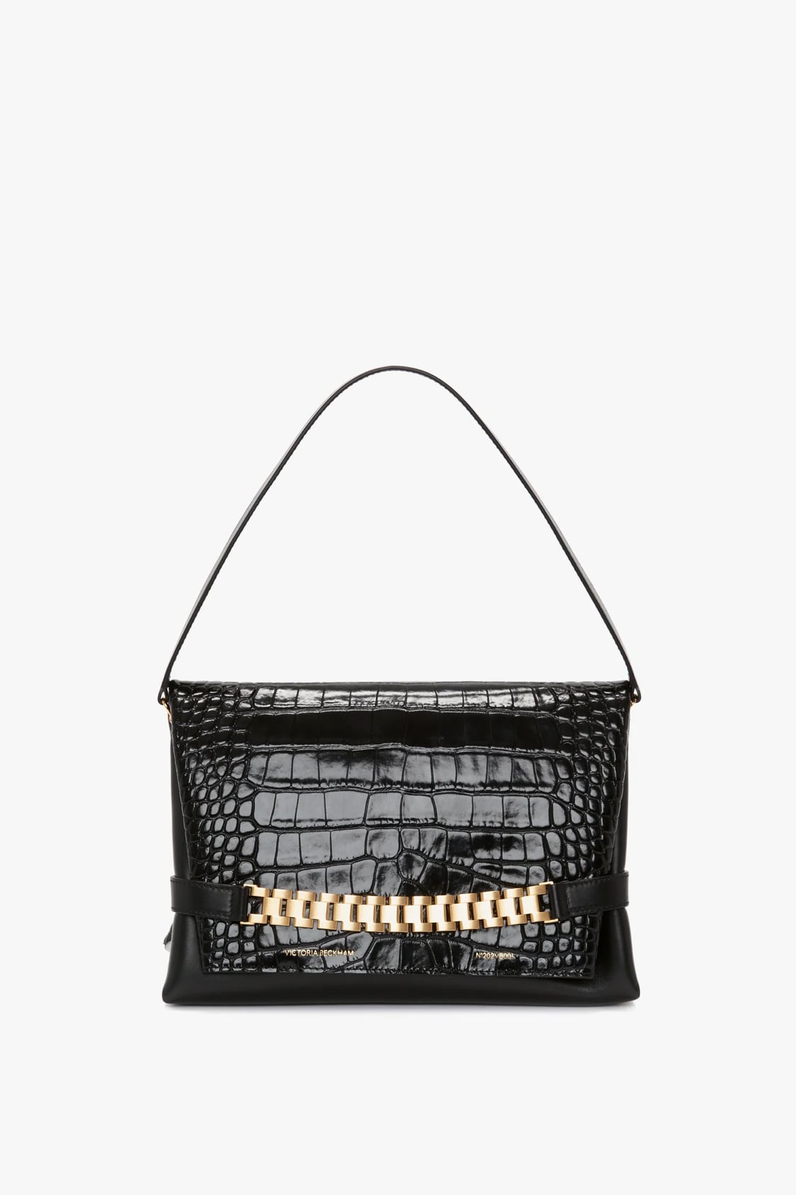 7 Chain Pouch With Strap In Black
